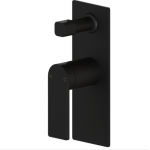 Ruki Matte Black Lead Free Wall Mixer With Diverter